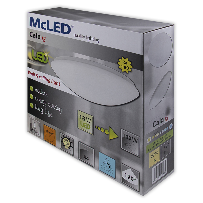 LED Anbauleuchte Cala 18, 18 W 4000 K LED Anbauleuchte Cala 18, 18 W 4000 K